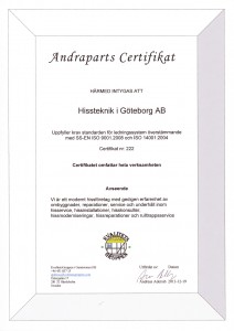 Certifikat 2013